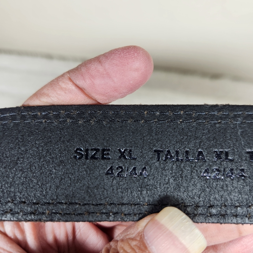 Harley Davidson Men Belt BMM039 Genuine Leather Black XL 42/44 - Picture 8 of 12